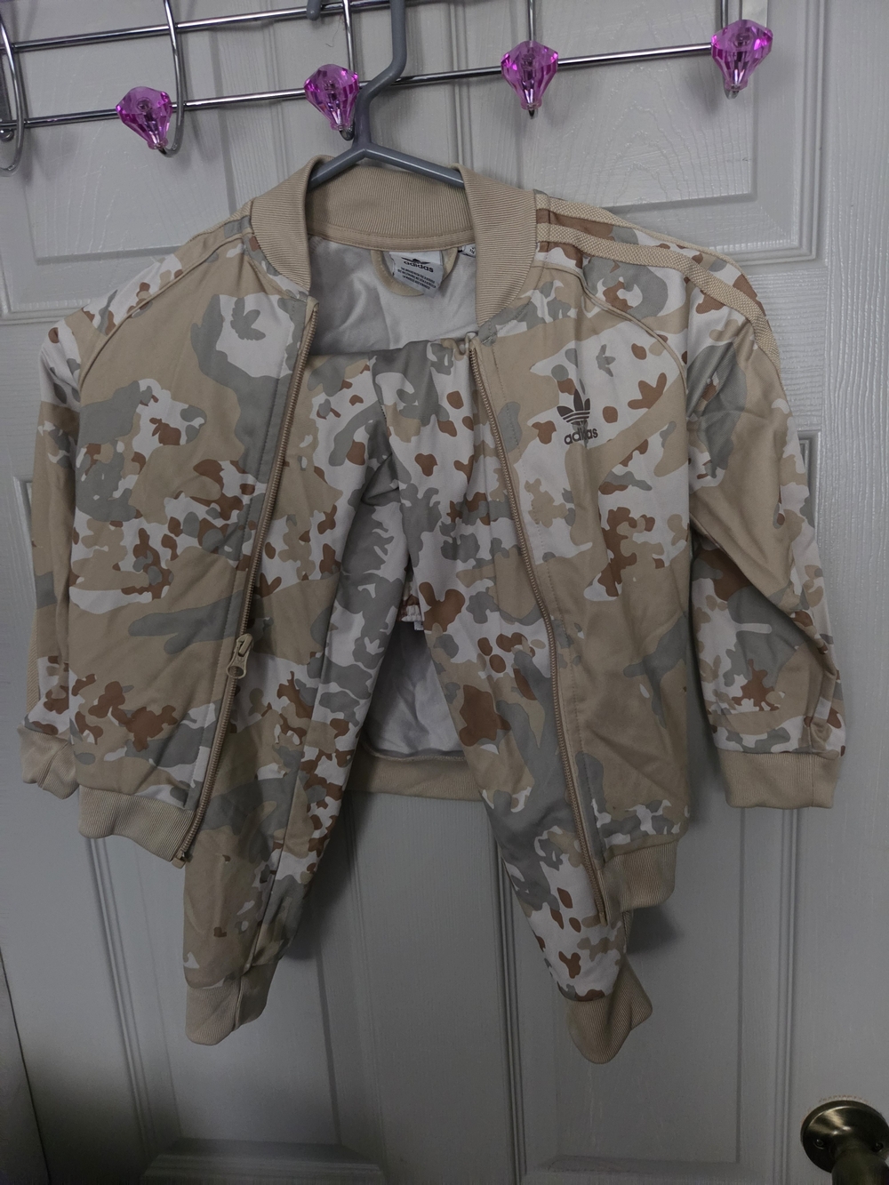 adidas Women’s Desert Camo Bomber Jacket - Beige